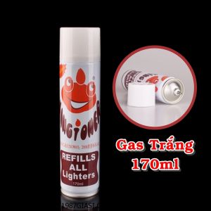 GAS BƠM BẬT LỬA 170ML (GAS TRẮNG)