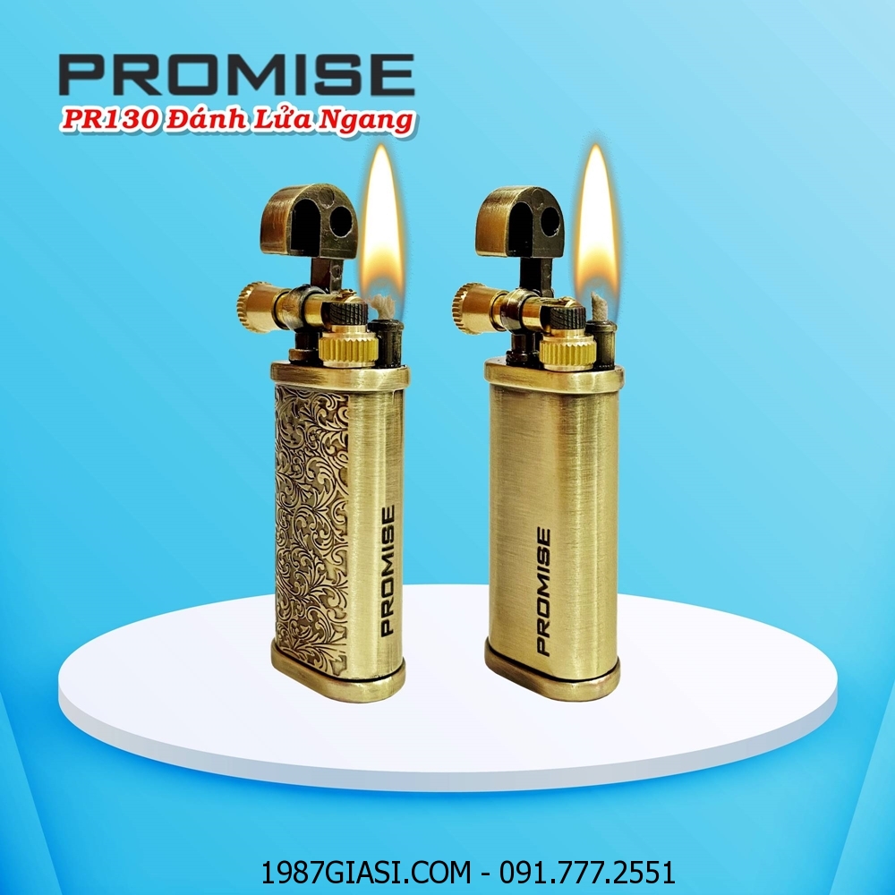 BẬT LỬA XĂNG ĐÁ PROMISE PR130 ĐÁNH LỬA NGANG - (XÀI XĂNG)