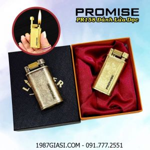 BẬT LỬA XĂNG ĐÁ PROMISE PR158 ĐÁNH LỬA DỌC (CÓ HỘP) - (XÀI XĂNG)