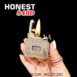 BẬT LỬA XĂNG LỘ THIÊN HONEST 849D BẠC CỔ (FULLBOX) - (XÀI XĂNG)
