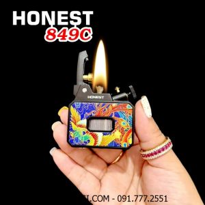 BẬT LỬA XĂNG LỘ THIÊN HONEST 849C HÌNH PHƯỢNG HOÀNG (FULLBOX) - (XÀI XĂNG)