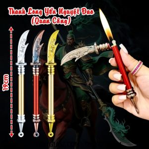 BẬT LỬA HÌNH CÂY ĐAO QUAN CÔNG (THANH LONG YỂN NGUYỆT ĐAO) (FULLBOX) - (XÀI GAS)