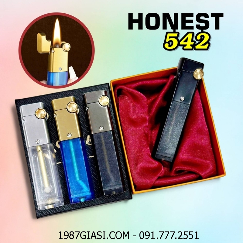 BẬT LỬA XĂNG LỘ THIÊN HONEST 542 (CÓ HỘP) - (XÀI XĂNG)