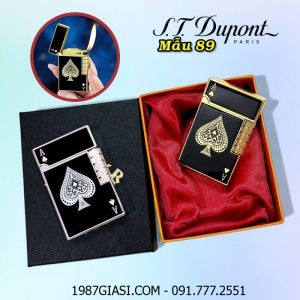 BẬT LỬA DUPONT HÌNH LÁ BÀI M-89 (S.T. DUPONT) (CÓ HỘP) - (XÀI GAS)